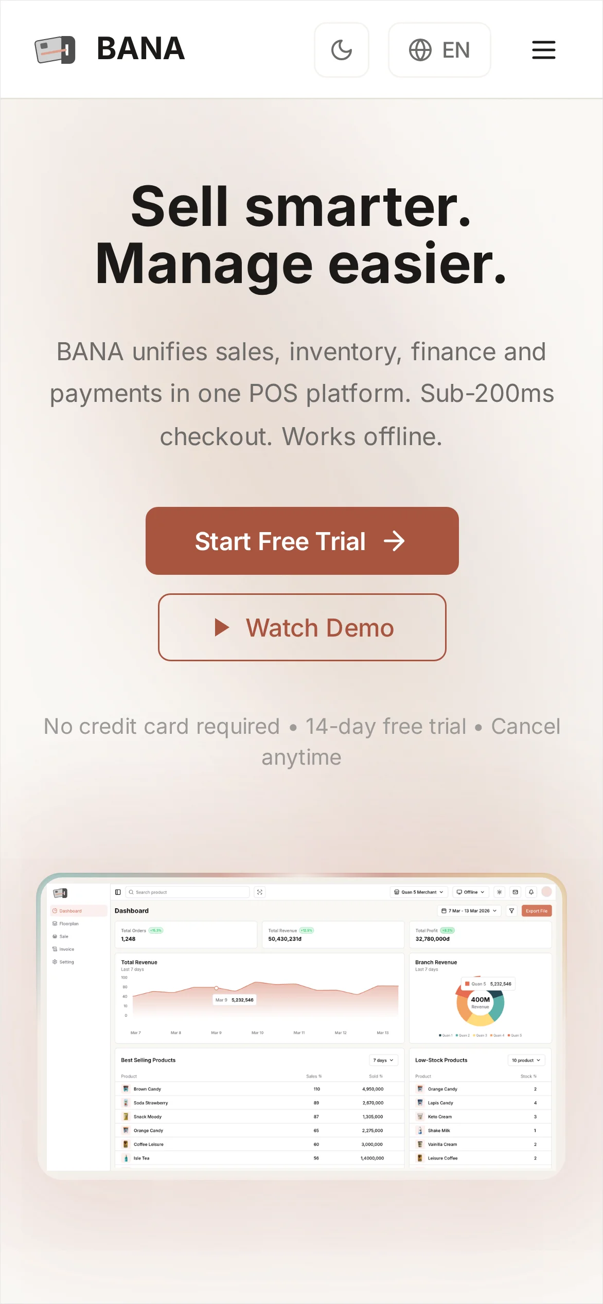 Get started page