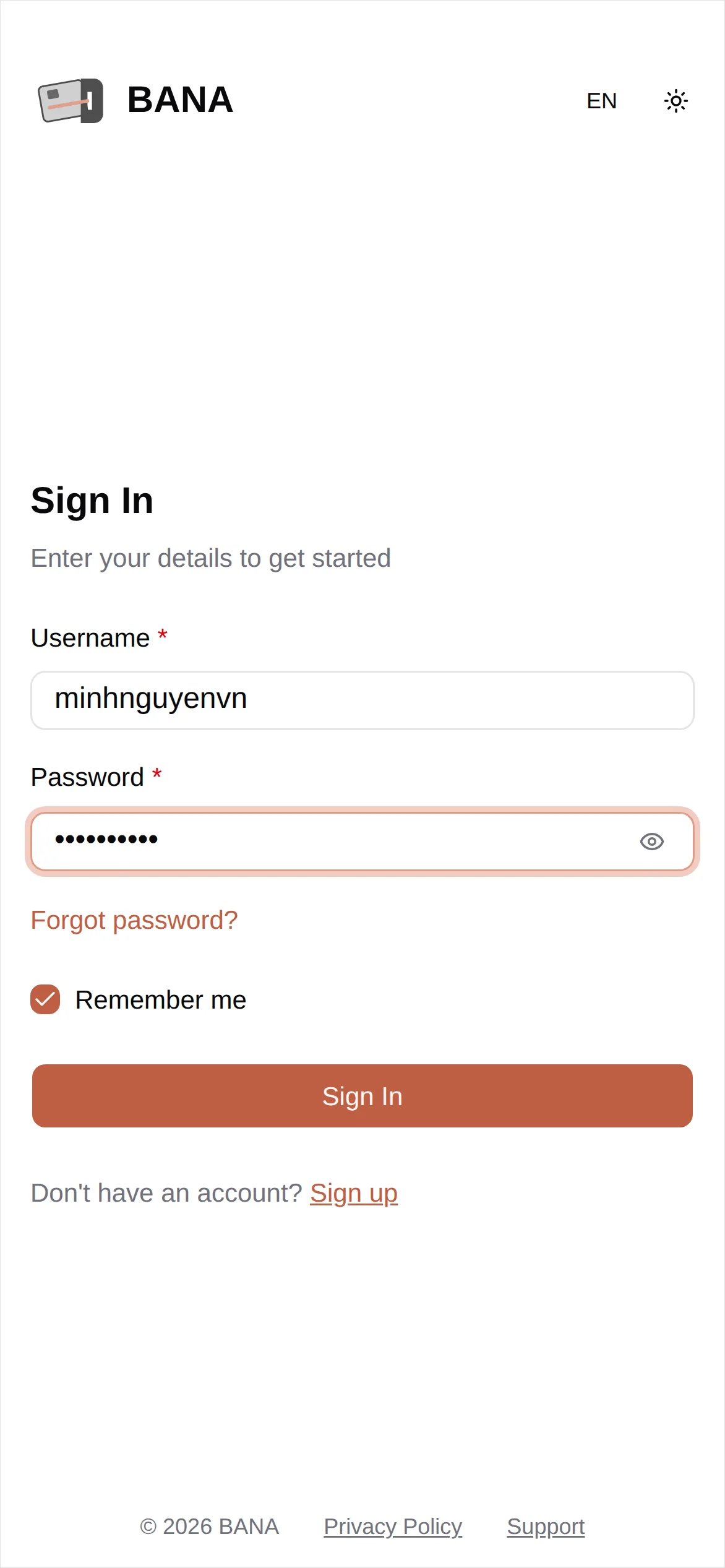 Sign in