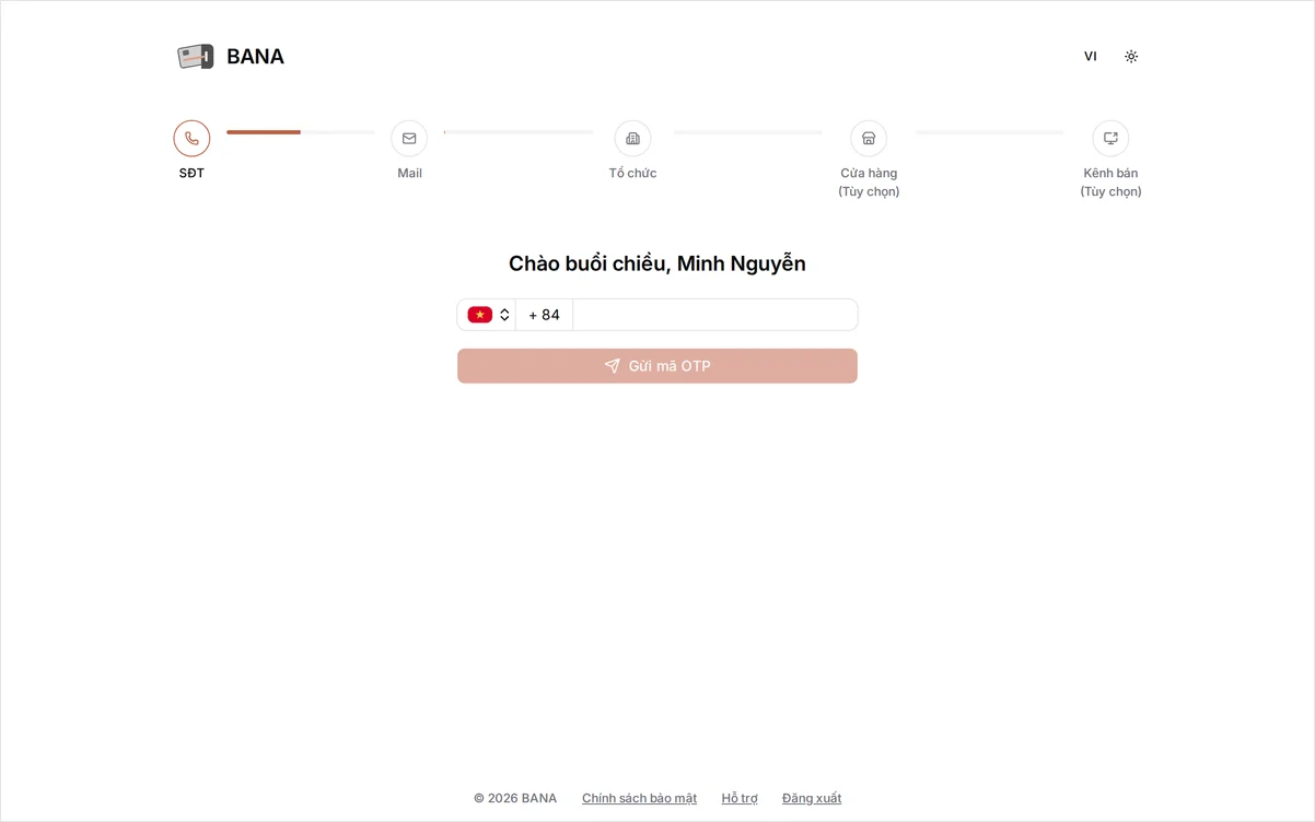 Xác thực số điện thoại