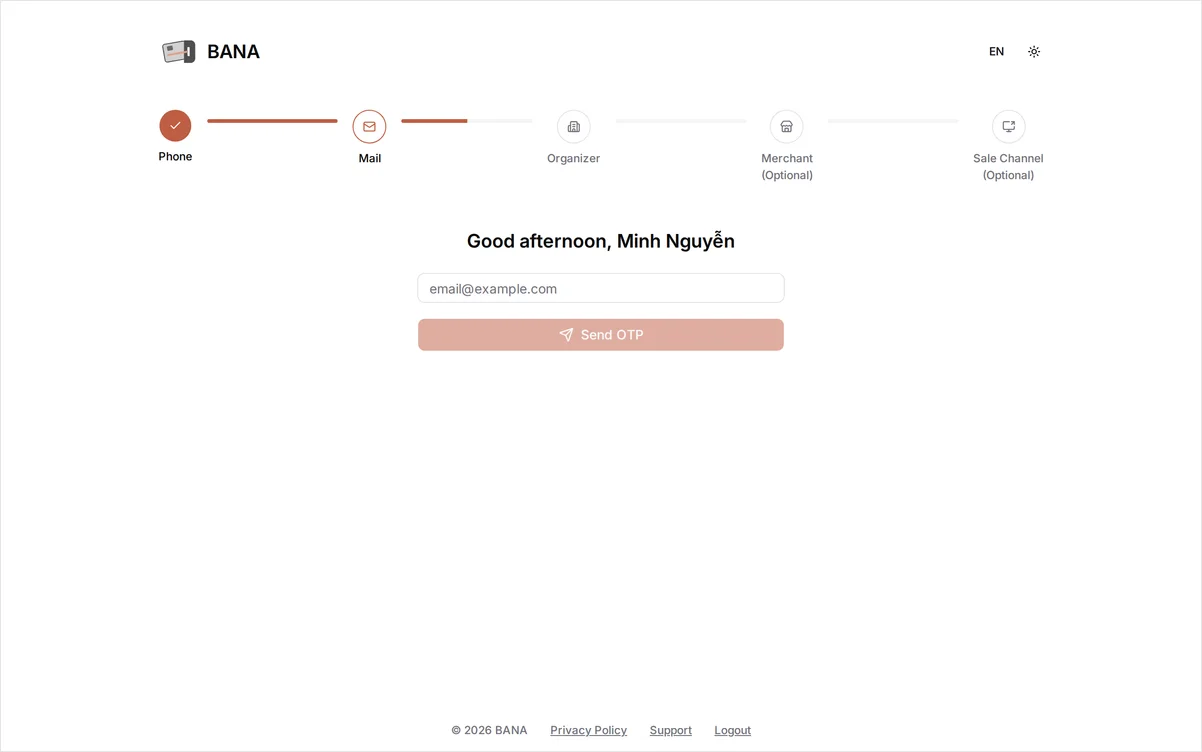 Verify email address