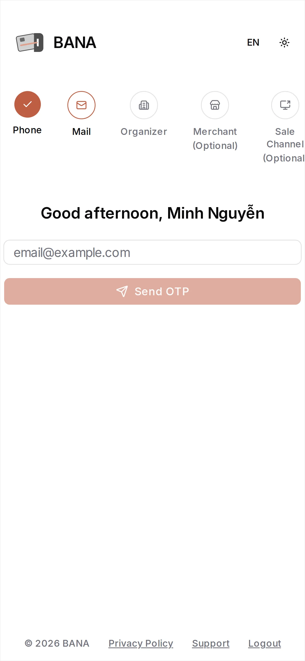 Verify email address